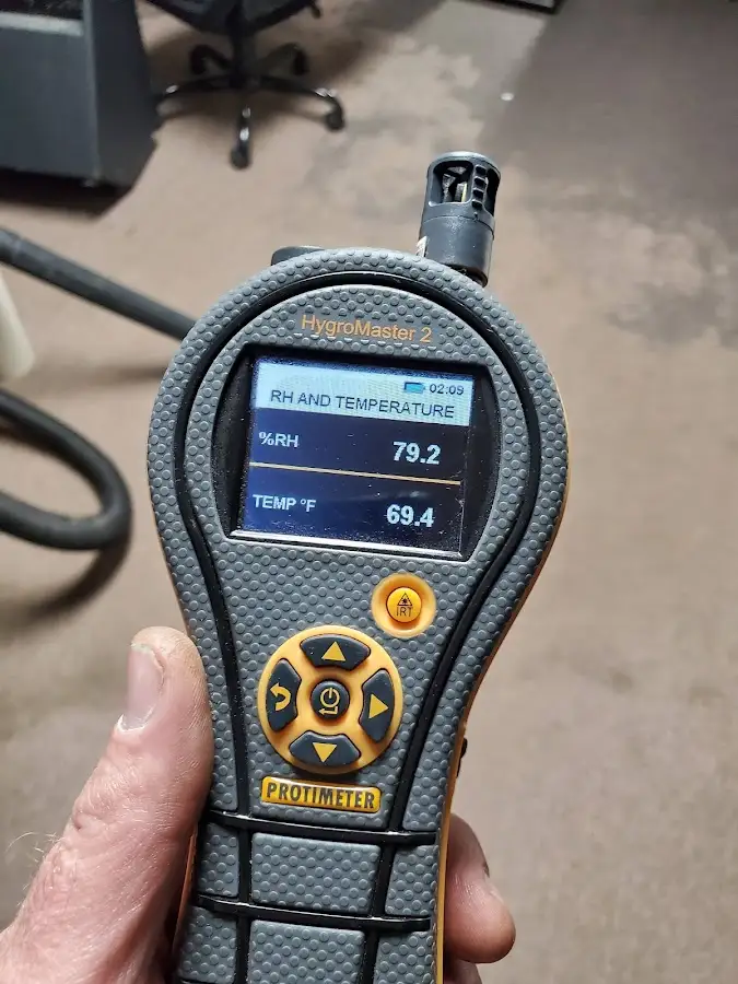 Moisture meter humidity assessment for Fire & Smoke Damage Restoration in Pella